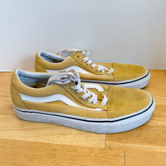 Vans Old Skool Men’s Size 6 Women’s Size 7.5 Unisex Mustard Yellow - Picture 1 of 8